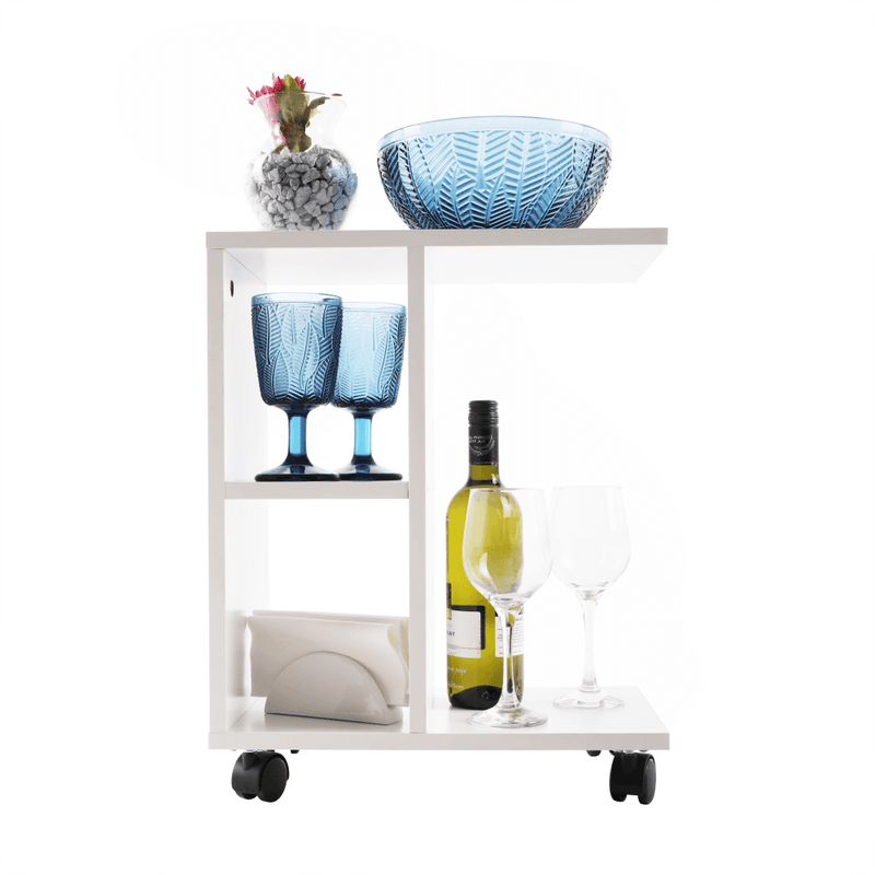 Kisasztal, fehér, ABBAS NEW