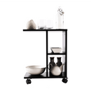 Kisasztal, fekete, ABBAS NEW