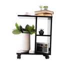 Kisasztal, fekete, ABBAS NEW