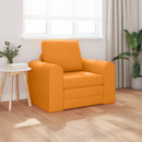 vidaXL Kanapéágy Sötét sárga 98 x 71 x 83 cm szövet