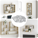vidaXL Kulcslyuk Akasztó 3673 pcs Ezüst 45 x 16 x 3.5 mm Vas