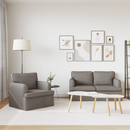 vidaXL Kanapé Szett 2 pcs Tópszínű 144 x 80 x 85 cm szövet