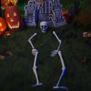vidaXL Halloween csontváz földi tüskékkel Fehér 45,5 x 13 cm