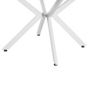 Kihúzható étkezőasztal, fehér, 100x100-140x75 cm, ABERO TYP 1