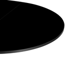 Kihúzható étkezőasztal, fekete, 100x100-140x75 cm, ABERO TYP 1