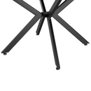 Kihúzható étkezőasztal, sötét tölgy/fekete, 100x100-140x75 cm, ABERO TYP 1