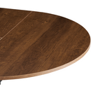 Kihúzható étkezőasztal, sötét tölgy/fekete, 100x100-140x75 cm, ABERO TYP 1