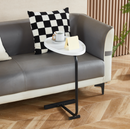 Kisasztal, fehér/fekete, ABERY