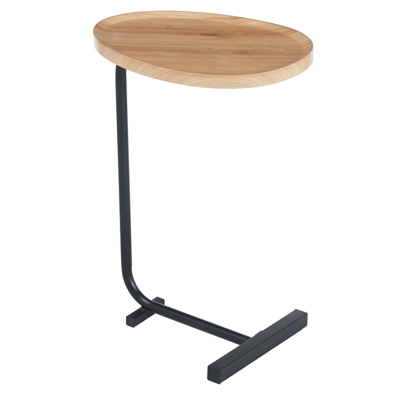 Kisasztal, tölgy/fekete, ABERY