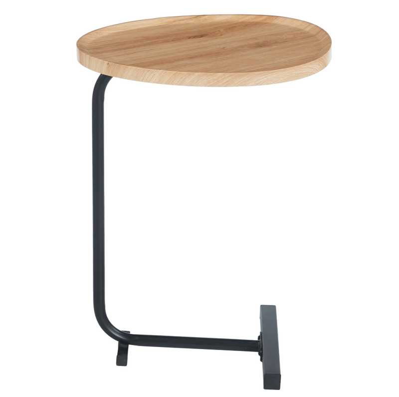 Kisasztal, tölgy/fekete, ABERY