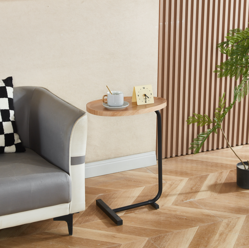 Kisasztal, tölgy/fekete, ABERY