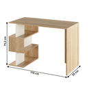 Számítógépasztal, sonoma tölgy/fehér, ABES