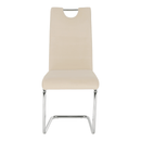 Étkezőszék, bézs Dulux Velvet szövet/világos varrás, ABIRA NEW