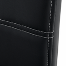 Étkezőszék, fekete/világos varrás, ABIRA NEW