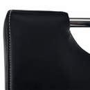 Étkezőszék, fekete/világos varrás, ABIRA NEW