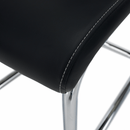 Étkezőszék, fekete/világos varrás, ABIRA NEW