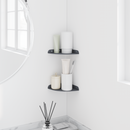vidaXL Lebegő polc polcokkal tárolóval 2 pcs Antracit 15 x 15 x 2 cm