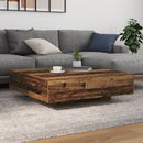 vidaXL Dohányzóasztal Öreg fa 100 x 100 x 31 cm Faanyag