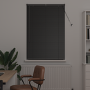 vidaXL Zsalugáter Redőnyök Fekete 130 x 85 cm Alumínium