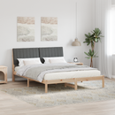 vidaXL Ágykeret fejtámlával Barna 160 x 200 cm Tömör fenyőfa