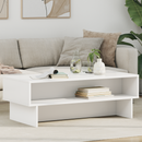 vidaXL Dohányzóasztal Fehér 100 x 46 x 35 cm Faanyag