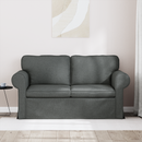vidaXL Kanapé Sötétszürke 155 x 82 x 80 cm szövet