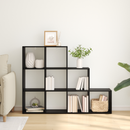 vidaXL Szobaelválasztó könyvespolc Fekete tölgy 137,5 x 29 x 103,5 cm