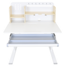 Növekvő íróasztal, természetes/fehér, ADAN
