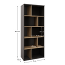 Polcállvány, antracit/cremona tölgy, ADAPO ADP02