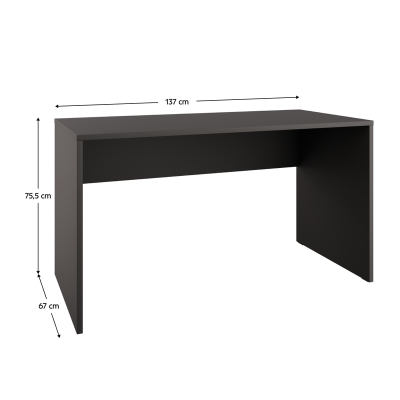 PC asztal, antracit, ADAPO ADP03
