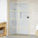 vidaXL Walk-in zuhanyfal Arany 140 x 195 cm edzett üveg