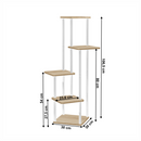 Fém virágállvány, fehér/sonoma tölgy, ADITE