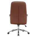 Irodai szék, barna camel/króm, ADMON