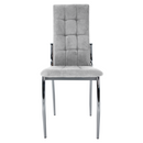 Szék, szürke szövet/fém, ADORA 2 NEW
