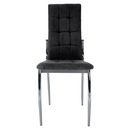 Szék, sötétszürke szövet/fém, ADORA 2 NEW