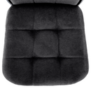 Szék, sötétszürke szövet/fém, ADORA 2 NEW