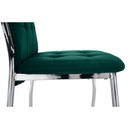 Szék, smaragd Velvet szövet/fém, ADORA NEW