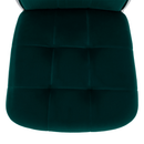 Szék, smaragd Velvet szövet/fém, ADORA NEW