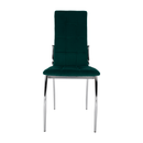 Szék, smaragd Velvet szövet/fém, ADORA NEW