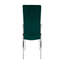 Szék, smaragd Velvet szövet/fém, ADORA NEW