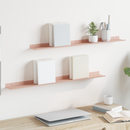 vidaXL Lebegő polc Falra szerelhető 2 pcs Rózsaszín 80 x 9 x 2,5 cm