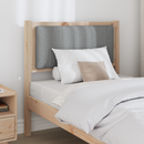 vidaXL Kárpitozott fejtámla fejtámlával Barna 80 cm Tömör fenyőfa