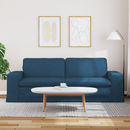 vidaXL Kanapé Kék 222 x 80 x 82 cm szövet