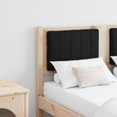 vidaXL Kárpitozott fejtámla fejtámlával Barna 120 cm Tömör fenyőfa