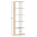 Polcállvány, sonoma tölgy/fehér, AGATIO