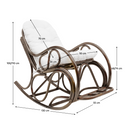 Hintafotel, sötétbarna/bézs, AGATON