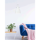 Függőlámpa, fehér/fém, AIDEN TYP3