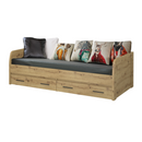 Ágy 2S, 90x200, artisan tölgy, AIRON