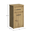 Komód 1D1S, artisan tölgy, AIRON