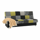 Dívány, anyag/ lime zöld/ szürke / fekete, ALABAMA